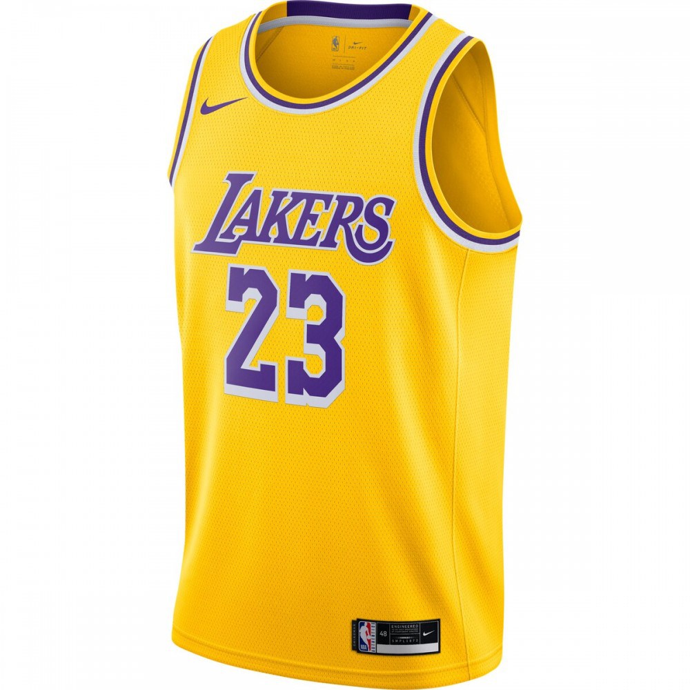 LeBron James Los Angeles Lakers 2020/21 Swingman Jersey Gold - Icon Edition-Pro Kit Vault | Brand New 26/27 Sports Jerseys